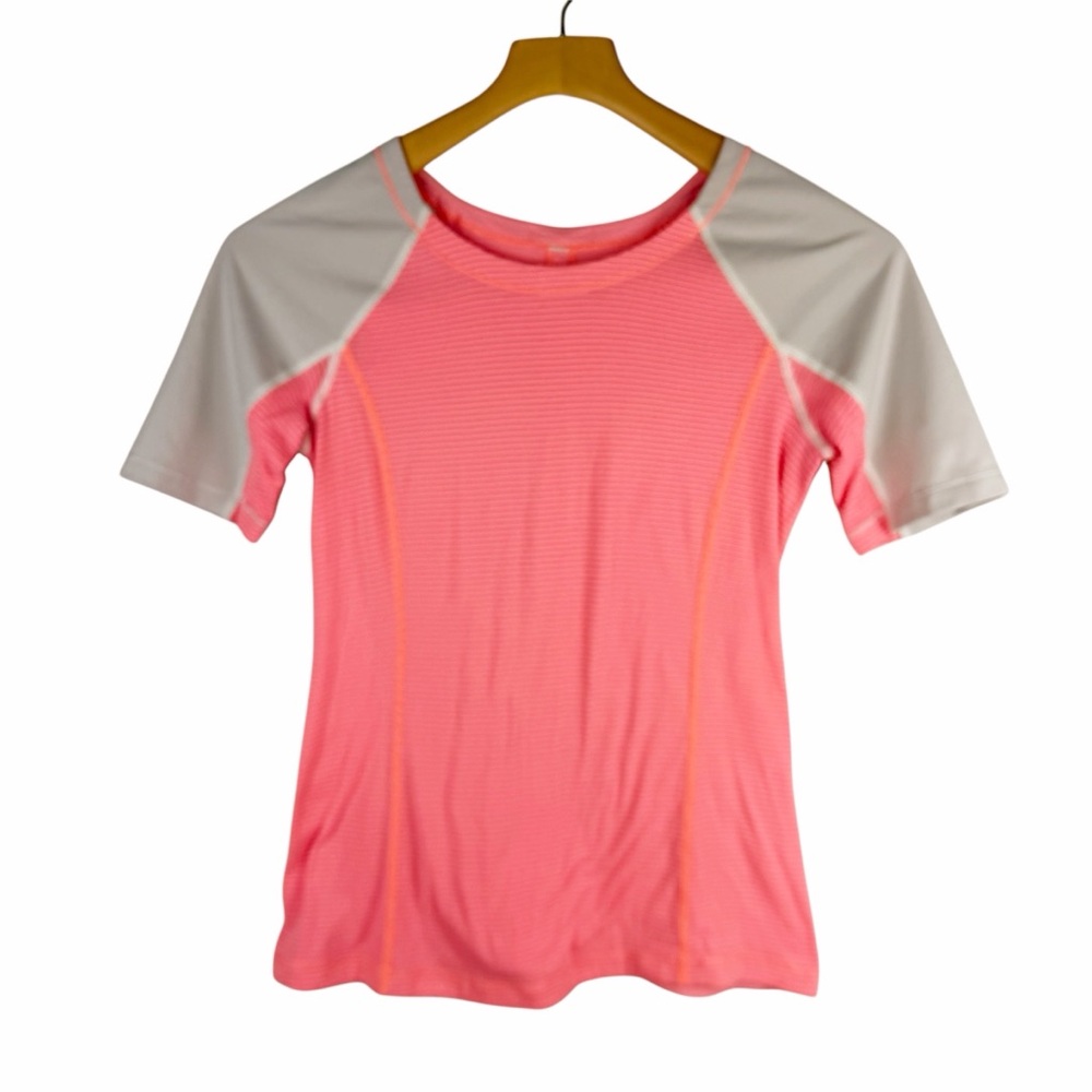 Lululemon Turn It Up Tee Pop Orange Dune Short Sleeve Shirt